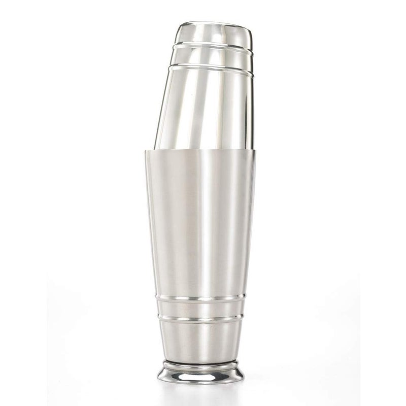 Barfly Cocktail Tin, Set (18 oz and 28 oz), Stainless Steel w/embossed ribs - Image 3